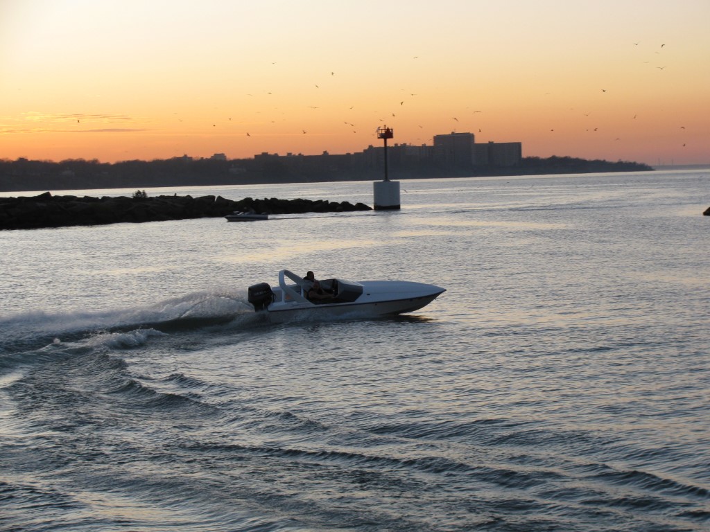 X-15 Boats Sunset White
