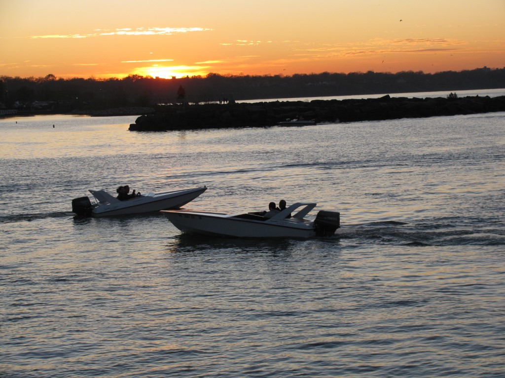 X-15 Boats Sunset White
